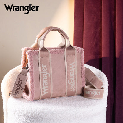 Wrangler Sherpa Trim Crossbody Bag