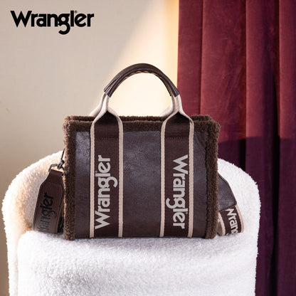 Wrangler Sherpa Trim Crossbody Bag