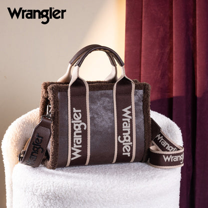 Wrangler Sherpa Trim Crossbody Bag