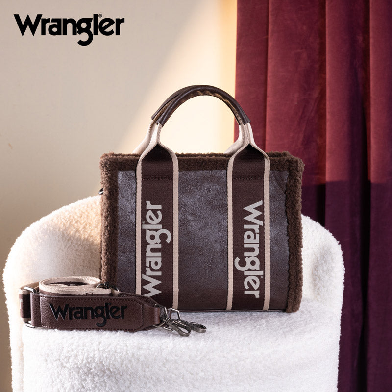 Wrangler Sherpa Trim Crossbody Bag