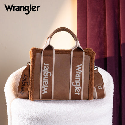 Wrangler Sherpa Trim Crossbody Bag