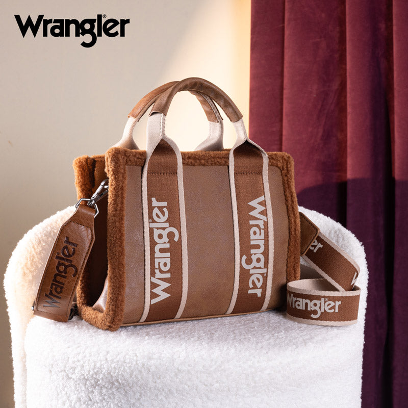 Wrangler Sherpa Trim Crossbody Bag