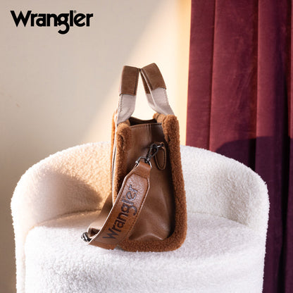 Wrangler Sherpa Trim Crossbody Bag