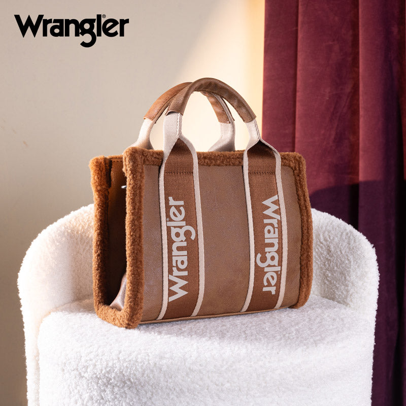 Wrangler Sherpa Trim Crossbody Bag