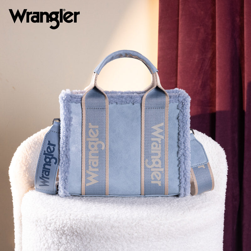 Wrangler Sherpa Trim Crossbody Bag