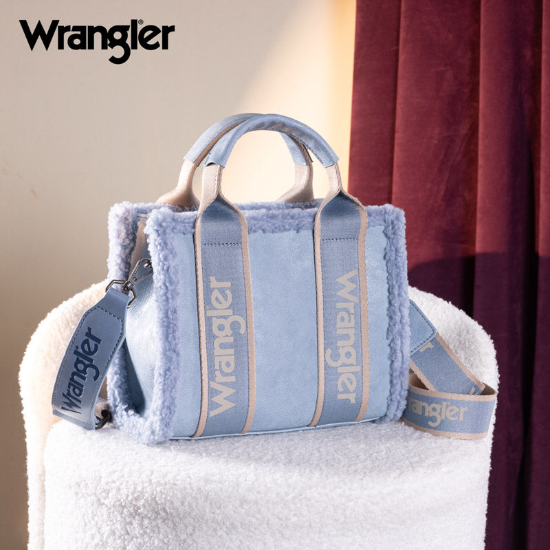 Wrangler Sherpa Trim Crossbody Bag