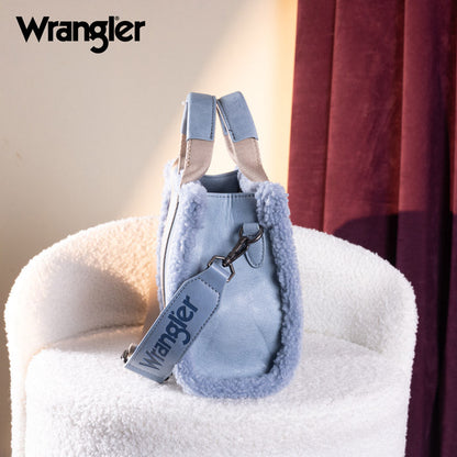 Wrangler Sherpa Trim Crossbody Bag