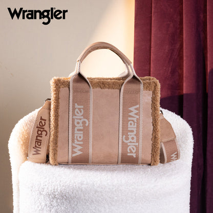 Wrangler Sherpa Trim Crossbody Bag