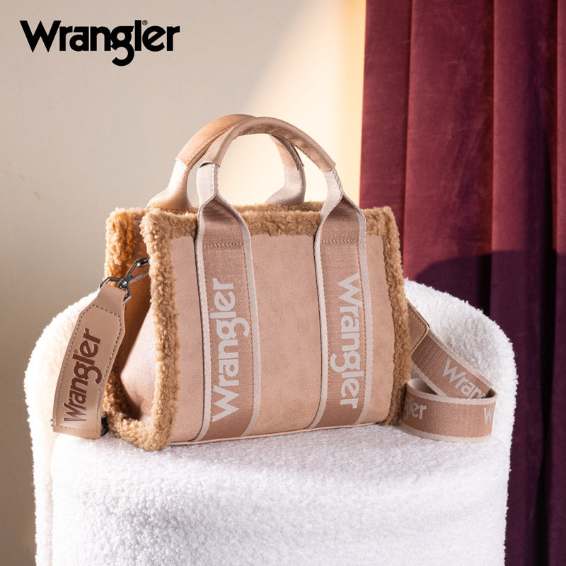 Wrangler Sherpa Trim Crossbody Bag