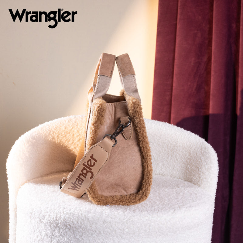 Wrangler Sherpa Trim Crossbody Bag