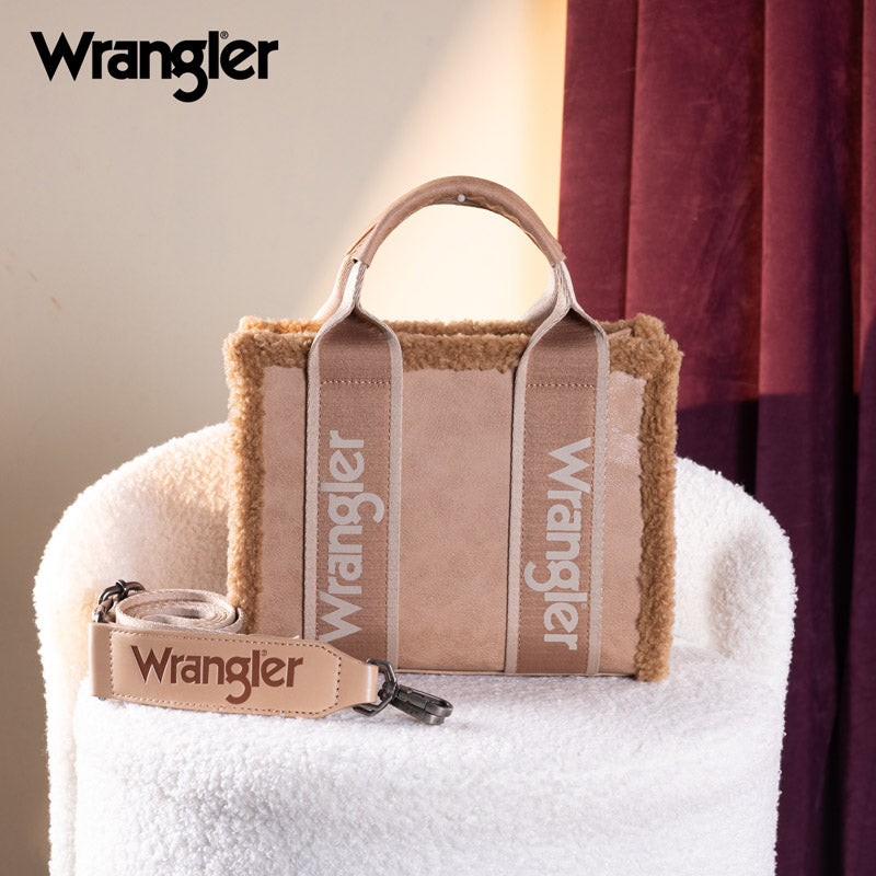 Wrangler Sherpa Trim Crossbody Bag