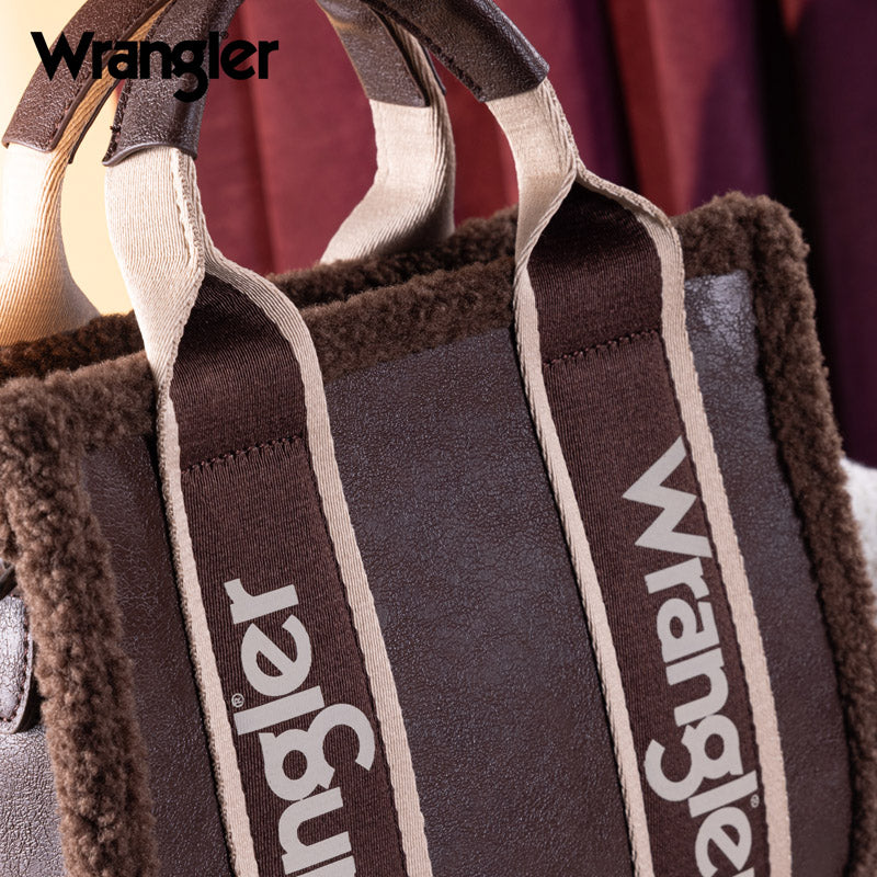 Wrangler Sherpa Trim Crossbody Bag