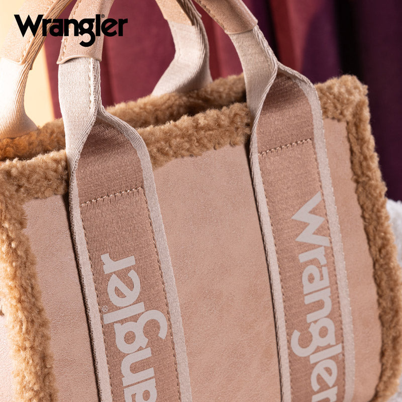 Wrangler Sherpa Trim Crossbody Bag