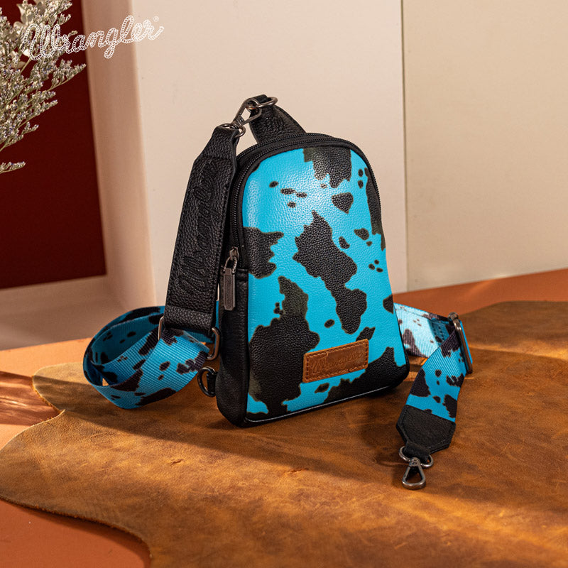 Wrangler Cow Print Sling Bag