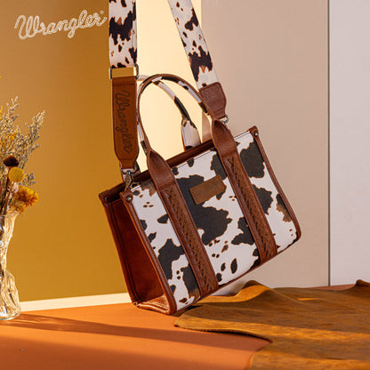 Wrangler Cow Print Concealed Tote Bag