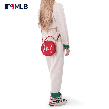 MLB Los Angeles Dodgers Leather Circle Crossbody Bag