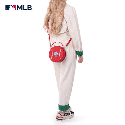 MLB Chicago Cubs Leather Circle Crossbody Bag