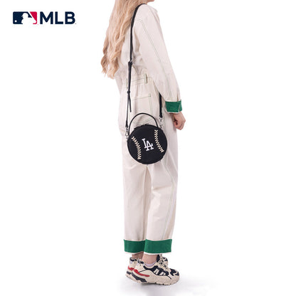 MLB Los Angeles Dodgers Leather Circle Crossbody Bag