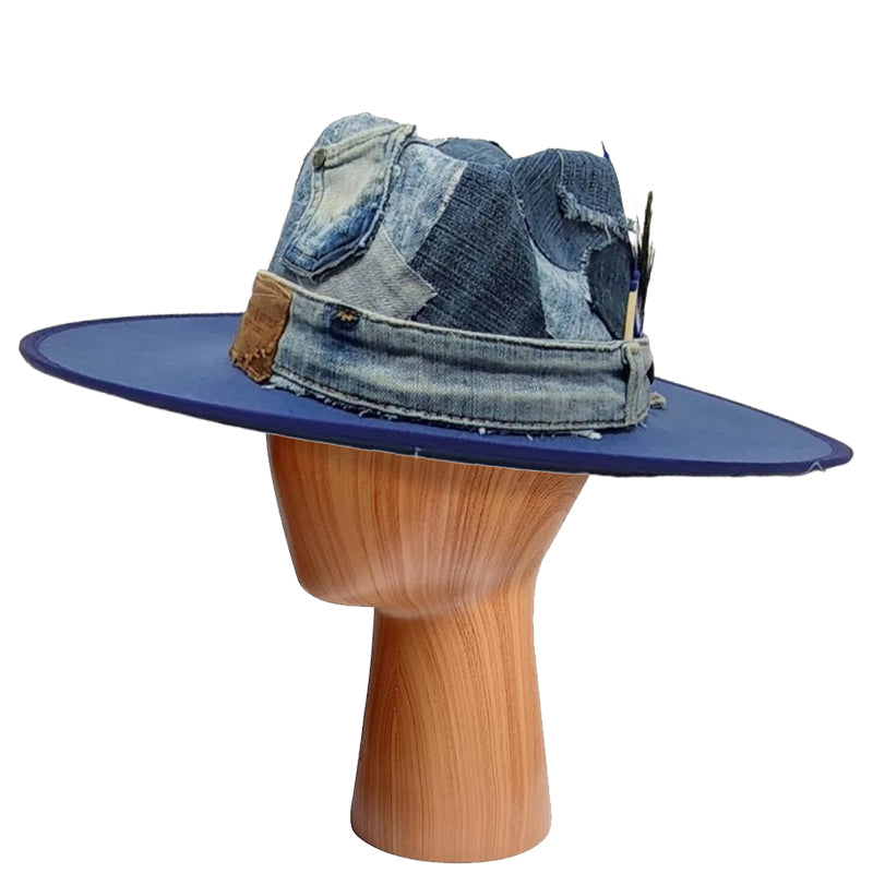 Denim Fedora Hat