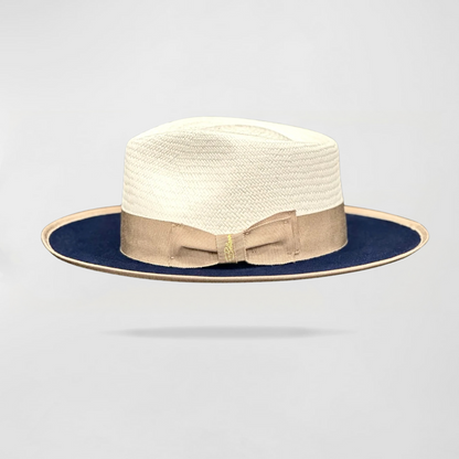 Effortless Class Two Stone Straw Felt Fedora Hat