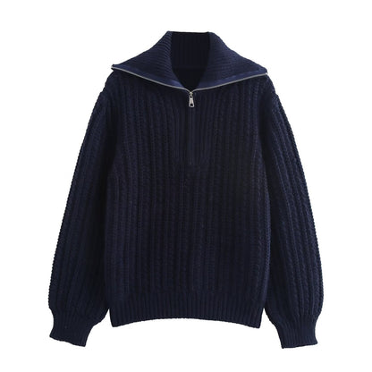 Clara Knit Zip Pullover