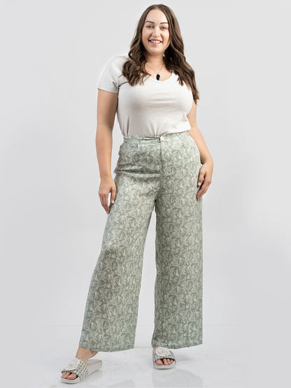 Women Floral Print Pants