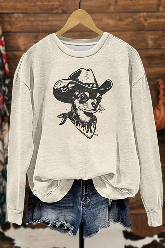 Vintage Cowboy Dog Sweatshirt