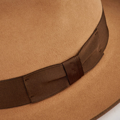 The Fox Fedora-Camel[Fast shipping and box packing]