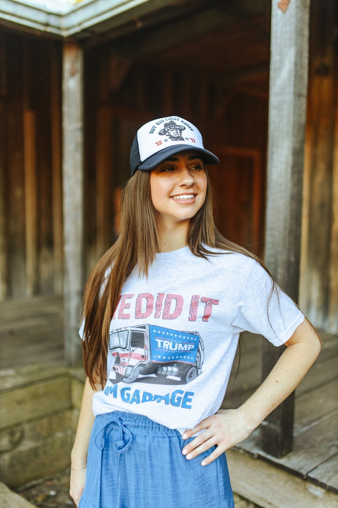 Not His First Rodeo Trump Trucker Hat