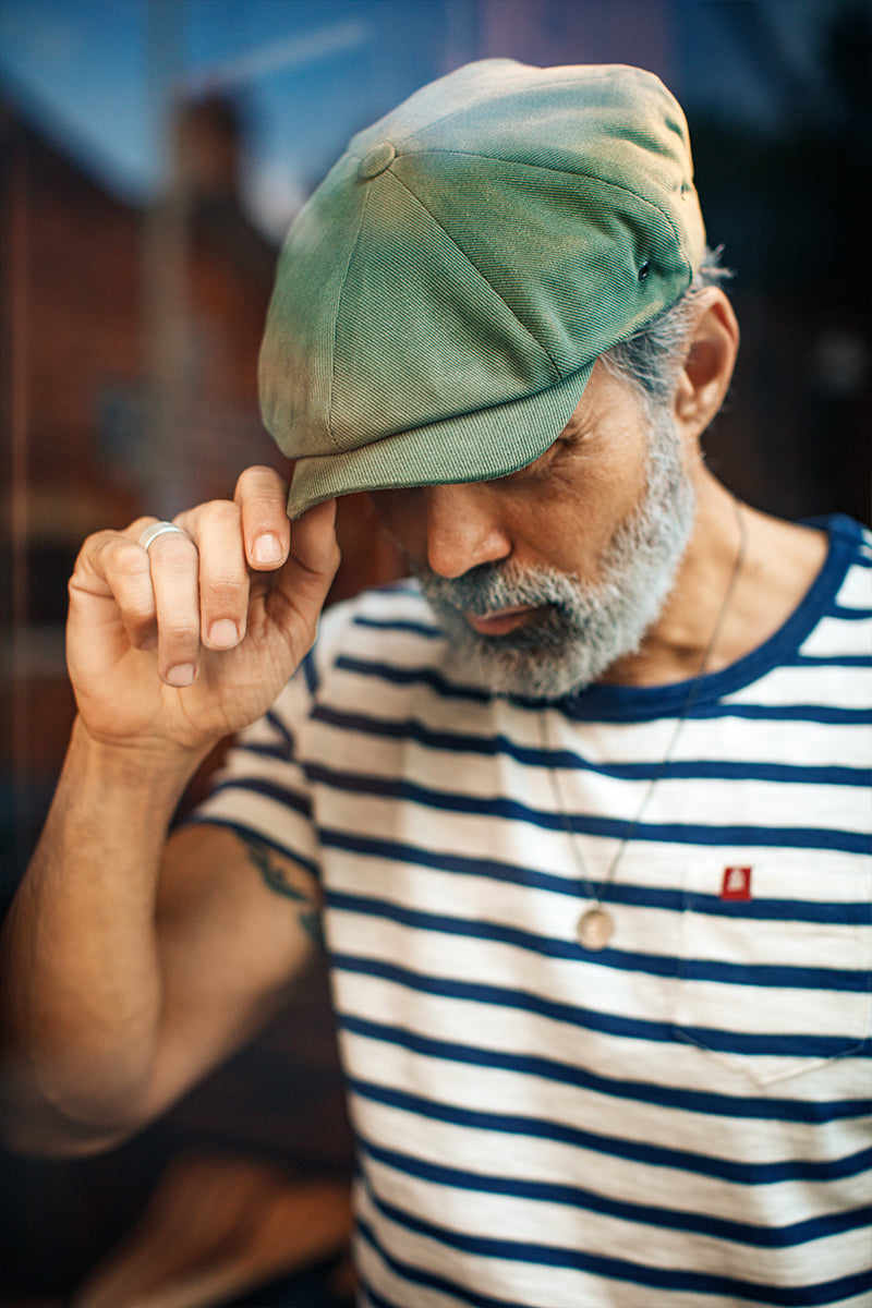 BAKER BOY HAT -  ARMY GREEN