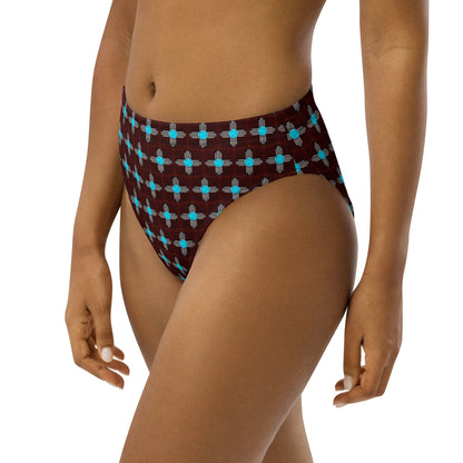 Yeehaw Turquoise Zia Bikini Bottom