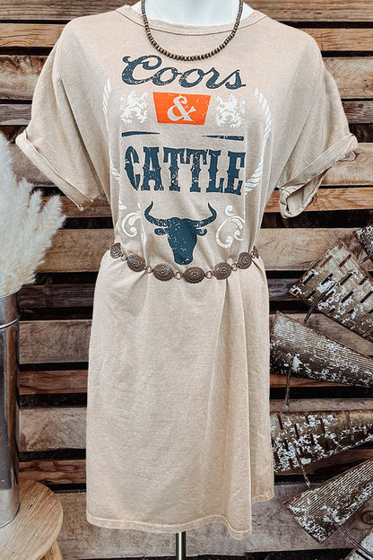 Casual Coors & Cattle T-shirt Dress