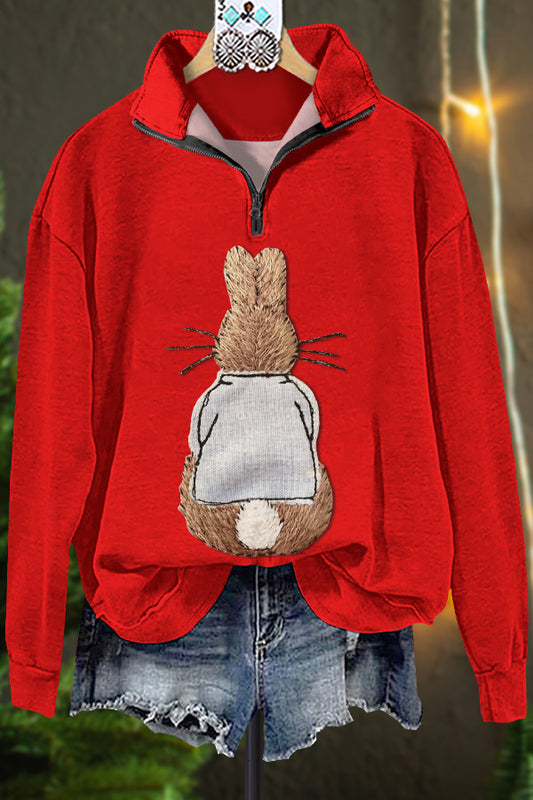 Classic Contrast Rabbit Sweatshirt