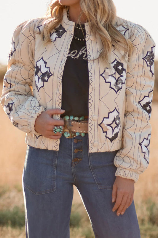 Vintage Western Aztec Print Jacket