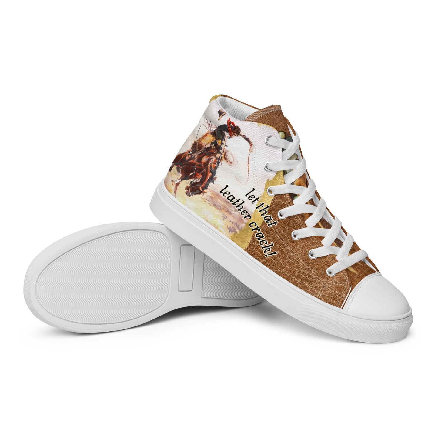 Let That Leather Crack Women__ high top canvas shoes