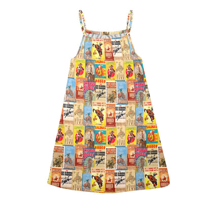 Vintage Rodeo Poster Sun Dress