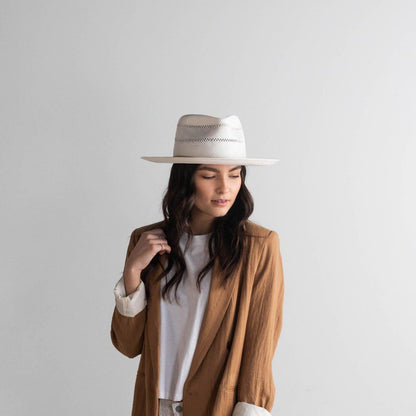 Arlo Straw Teardrop Fedora