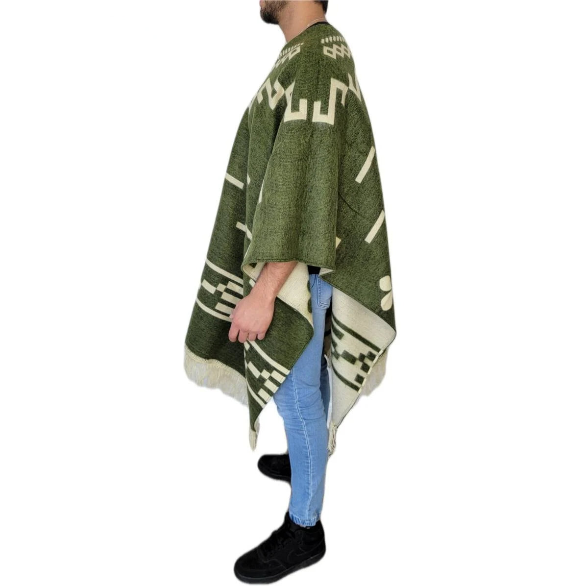 Clint Eastwood Poncho - Alpaca Wool handmade poncho from South America