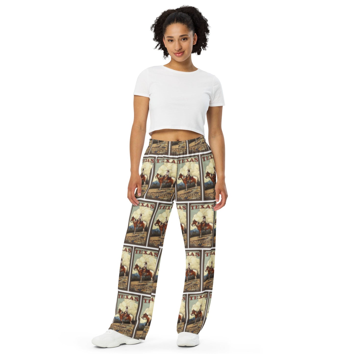 Texas Cowgirl Unisex Wide Leg Pants