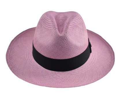 Lilac Classic Fedora | Genuine Panama Hat | Toquilla Straw | Handwoven in Ecuador - EA