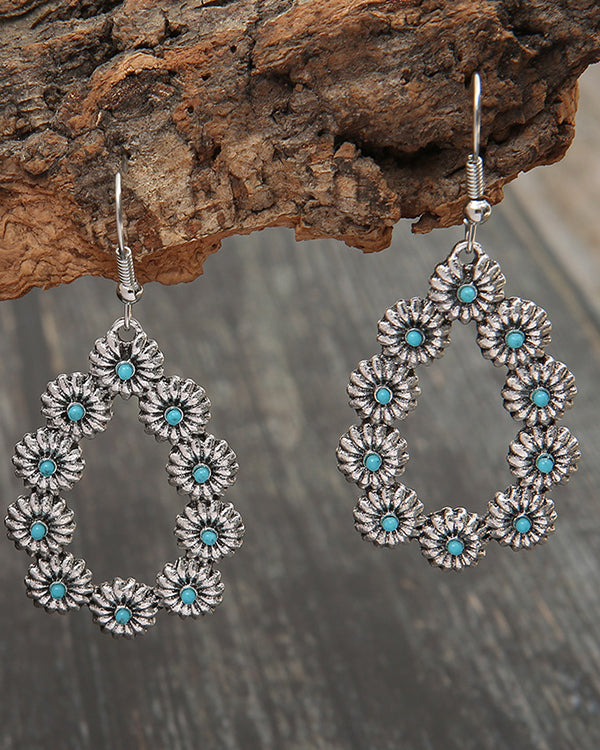 Floral Drop Earrings-0520