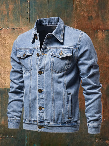 Men's Vintage Pocket Denim Jacket