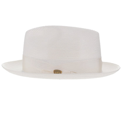 Black Straw Fedora Hat