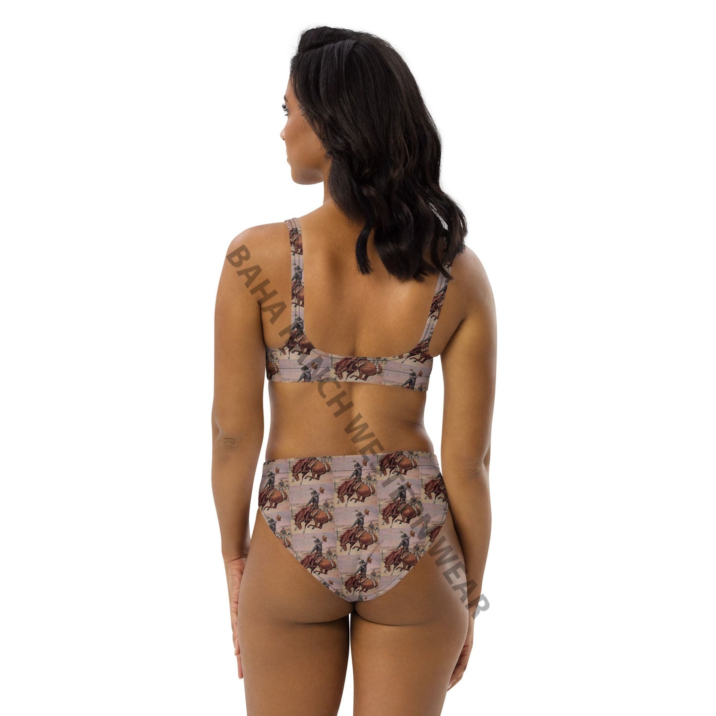 Yeehaw Vintage Cowboy Bronc Bikini