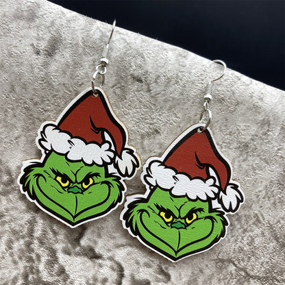 Christmas Grinch Earrings