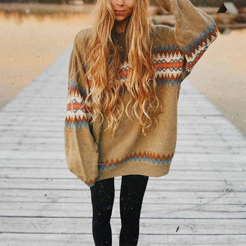 Aztec Knitted Sweater