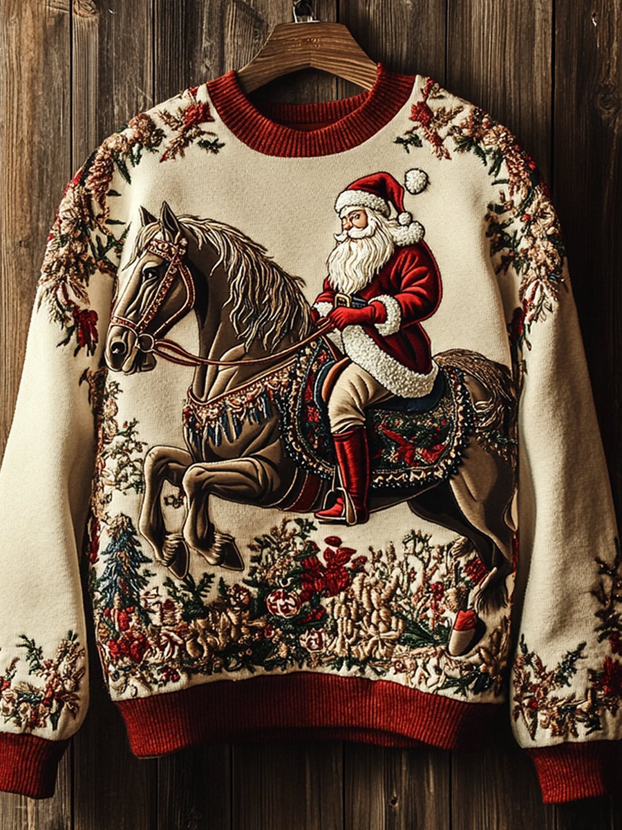 Christmas Print Casual Sweatshirt