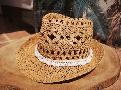 Beach fedora hat, straw hat, sun hats, hats for women