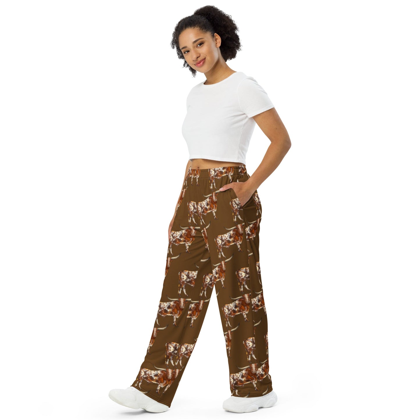 Longhorn Unisex Wide Leg Pants