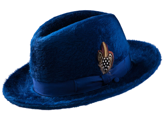 Beaver Long Hair Hat-Royal